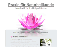 Tablet Screenshot of naturheilpraxis-schroll.de